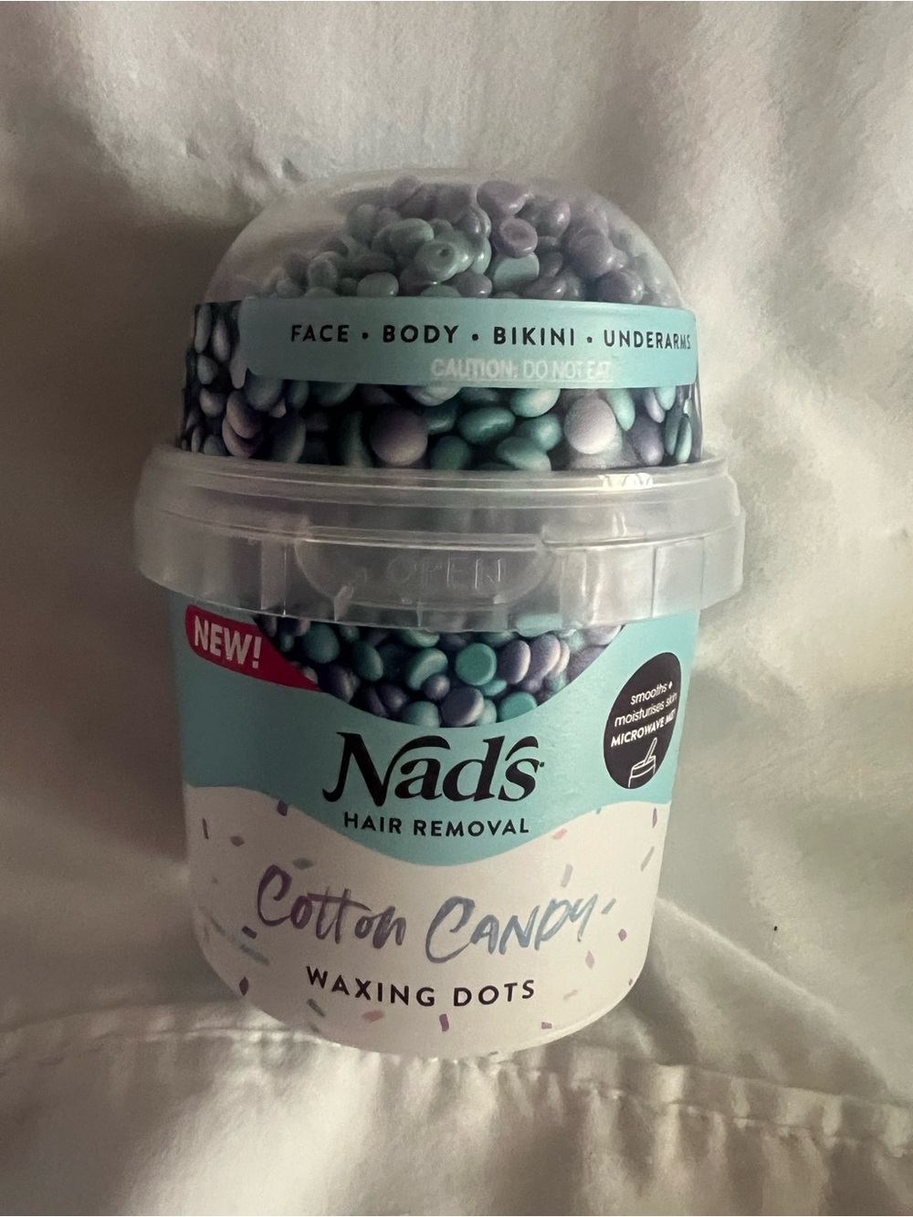 Nad’s Cotton Candy Waxing Dots – Pastel Blue & Pastel Purple